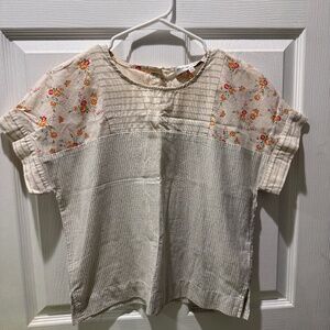 Madewell x The New Denim Project Patchwork Top (XS)